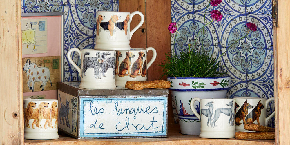 Emma Bridgewater tins, trays and textiles