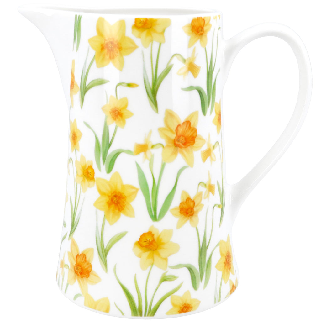 Daffodil bone china medium jug - Daisy Park