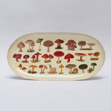 Oval Enamel Tray - Fungi - Daisy Park