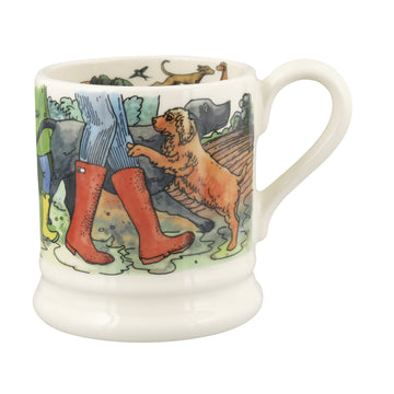 Emma Bridgewater The Good Life Favourite dog walks 1/2 Pint Mug - Daisy Park