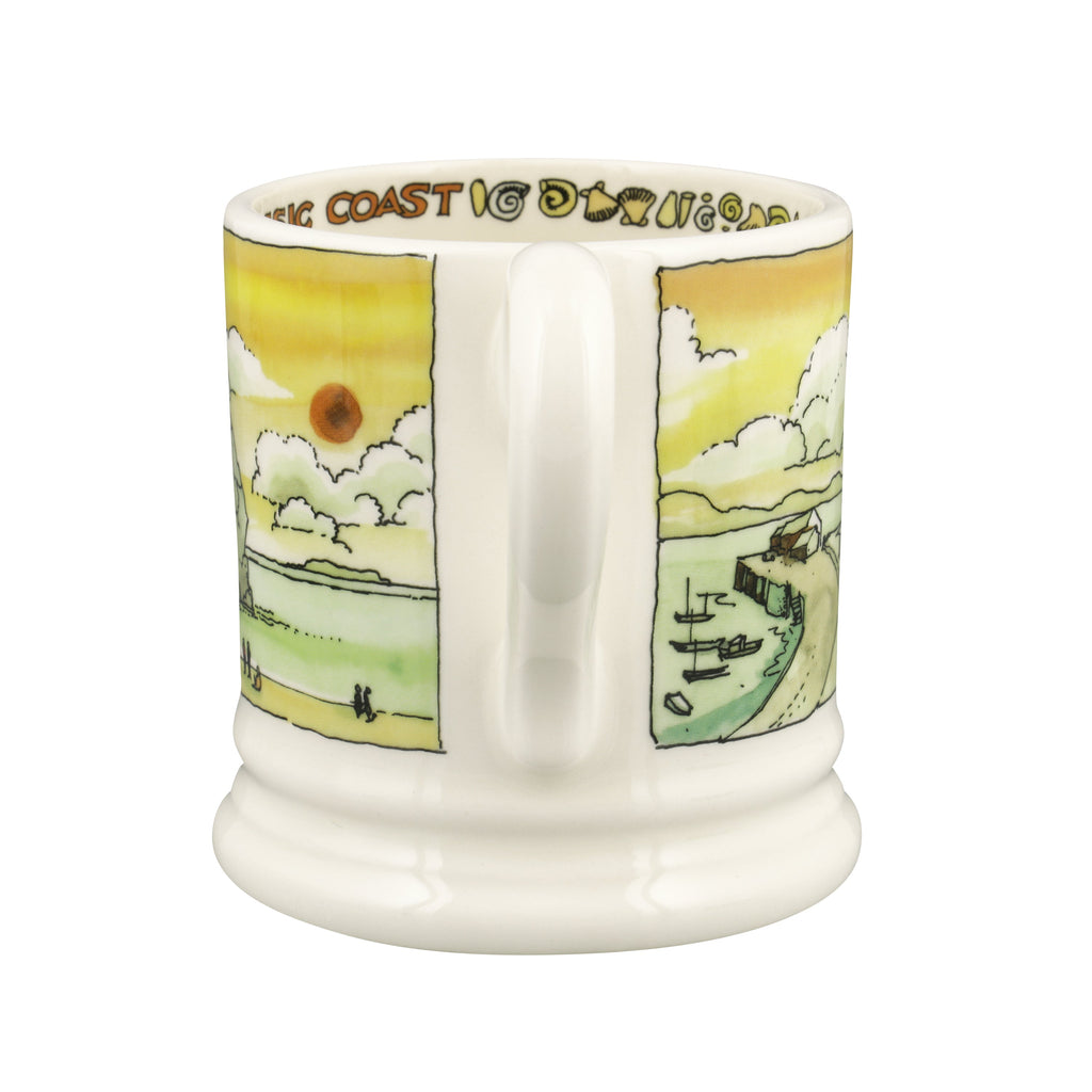 Emma Bridgewater Landscape Of Dreams Jurassic Coastline 1/2 Pint Mug - Daisy Park