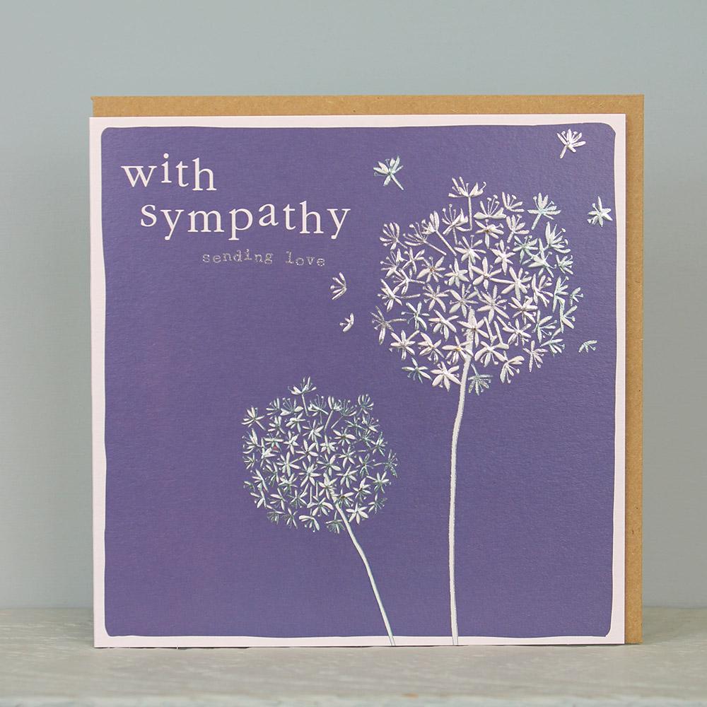 With sympathy sending love card - Daisy Park