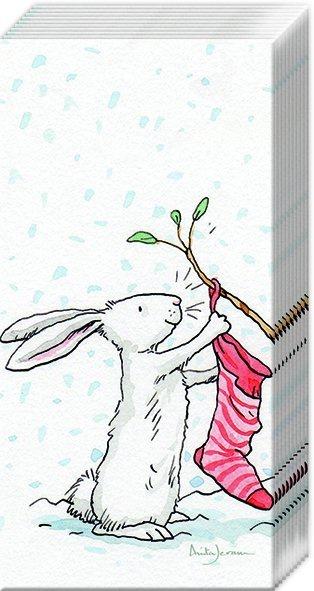 Charming snow rabbits pocket tissues - Daisy Park